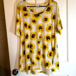 Sunflower LuLaRoe Perfect Tee